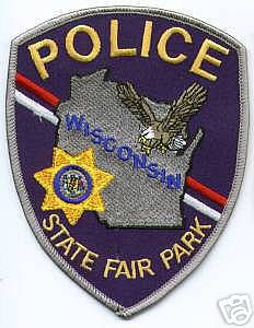 State Fair Park Police (Wisconsin)
Thanks to apdsgt for this scan.
