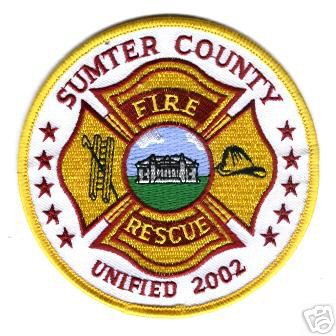 Sumter County Fire Rescue
Thanks to Mark Stampfl for this scan.
Keywords: florida