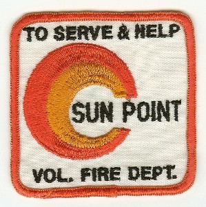 Sun Point Vol Fire Dept
Thanks to PaulsFirePatches.com for this scan.
Keywords: florida volunteer department