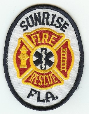 Sunrise Fire Rescue
Thanks to PaulsFirePatches.com for this scan.
Keywords: florida