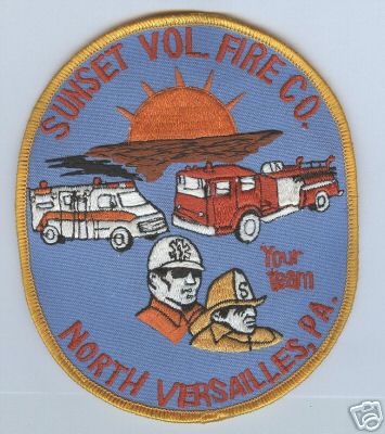 Sunset Vol Fire Co (Pennsylvania)
Thanks to Brent Kimberland for this scan.
Keywords: volunteer company north versailles