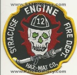 Syracuse Fire Engine 12 Haz-Mat Company (New York)
Thanks to Mark Hetzel Sr. for this scan. 
Keywords: hazmat co. dept. department