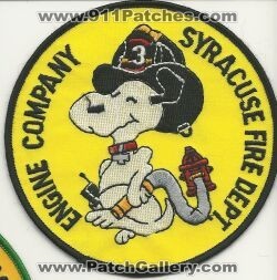 Syracuse Fire Engine 3 (New York)
Thanks to Mark Hetzel Sr. for this scan.
Keywords: company dept. department