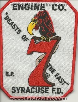 Syracuse Fire Engine 7 (New York)
Thanks to Mark Hetzel Sr. for this scan.
Keywords: co. company f.d. fd department