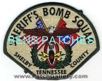 Shelby County Sheriff's Bomb Squad (Tennessee)
Thanks to BensPatchCollection.com for this scan.
Keywords: sheriffs