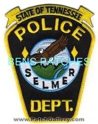 Selmer Police Department (Tennessee)
Thanks to BensPatchCollection.com for this scan.
Keywords: dept