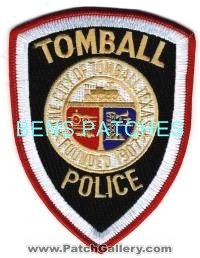 Tomball Police (Texas)
Thanks to BensPatchCollection.com for this scan.
Keywords: city of