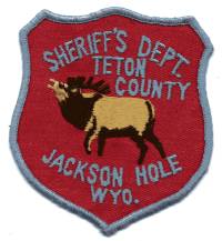 Teton County Sheriff's Dept (Wyoming)
Thanks to BensPatchCollection.com for this scan.
Keywords: sheriffs department jackson hole