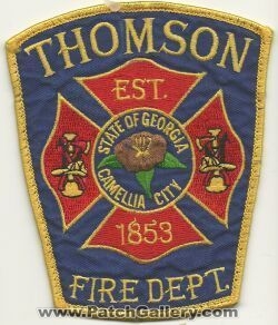 Thomson Fire Department (Georgia)
Thanks to Mark Hetzel Sr. for this scan.
Keywords: dept.