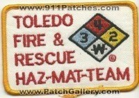 Toledo Fire and Rescue Haz-Mat Team (Ohio)
Thanks to Mark Hetzel Sr. for this scan.
Keywords: & hazmat