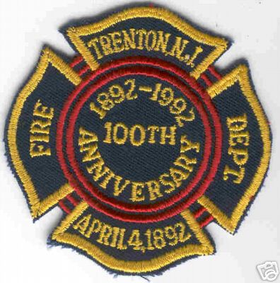 Trenton Fire Dept 100th Anniversary
Thanks to Brent Kimberland for this scan.
Keywords: new jersey department