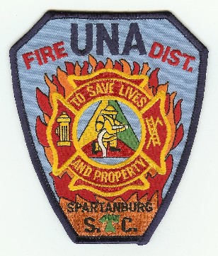Una Fire Dist
Thanks to PaulsFirePatches.com for this scan.
Keywords: south carolina district spartanburg
