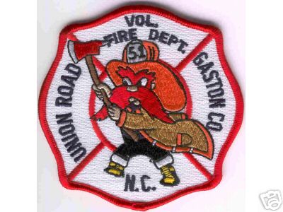 Union Road Vol Fire Dept
Thanks to Brent Kimberland for this scan.
Keywords: north carolina volunteer department gaston co county