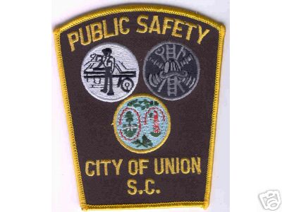 Union Public Safety
Thanks to Brent Kimberland for this scan.
Keywords: south carolina fire police city of