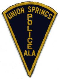 Union Springs Police (Alabama)
Thanks to BensPatchCollection.com for this scan.
