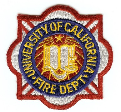 University of California Fire Dept
Thanks to PaulsFirePatches.com for this scan.
Keywords: department