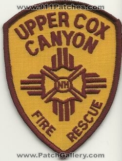 Upper Cox Canyon Fire Rescue Department (New Mexico)
Thanks to Mark Hetzel Sr. for this scan.
Keywords: dept.