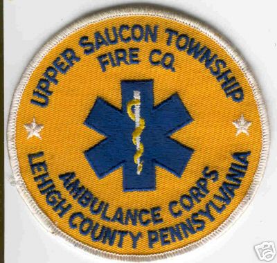 Upper Saucon Township Fire Co Ambulance Corps
Thanks to Brent Kimberland for this scan.
County: Lehigh
Keywords: pennsylvania company ems