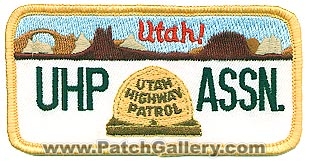 Utah Highway Patrol Association (Utah)
Thanks to Alans-Stuff.com for this scan.
Keywords: uhp assn.