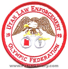 Utah Law Enforcement Olympic Federation 1993 (Utah)
Thanks to Alans-Stuff.com for this scan.
