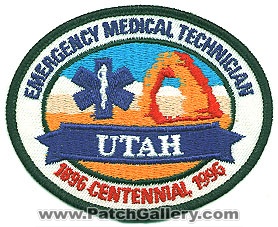 Utah Centennial Emergency Medical Technician
Thanks to Alans-Stuff.com for this scan.
Keywords: ems emt