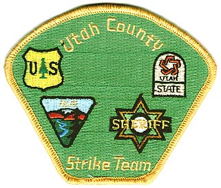 Utah County Strike Team
Thanks to Alans-Stuff.com for this scan.
Keywords: fire usfs sheriff police state