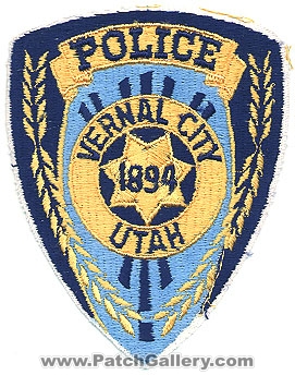 Vernal City Police Department (Utah)
Thanks to Alans-Stuff.com for this scan.
Keywords: dept.