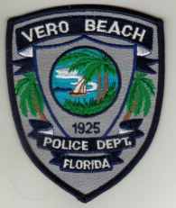 Vero Beach Police Dept
Thanks to BlueLineDesigns.net for this scan.
Keywords: florida department