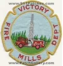 Victory Mills Fire Department (New York)
Thanks to Mark Hetzel Sr. for this scan.
Keywords: dept.