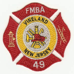 Vineland FMBA Association Local 39
Thanks to PaulsFirePatches.com for this scan.
Keywords: new jersey fire