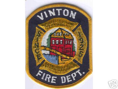 Vinton Fire Department Patch (Virginia) (Confirmed)
Thanks to Brent Kimberland for this scan.
Keywords: dept. since 1925