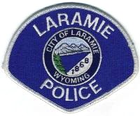 Laramie Police (Wyoming)
Thanks to BensPatchCollection.com for this scan.
Keywords: city of