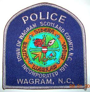 Wagram Police
Thanks to Chris Rhew for this picture.
County: Scotland
Keywords: north carolina town of