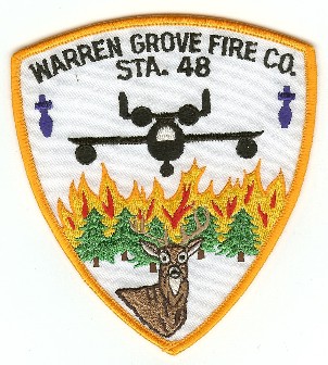Warren Grove Fire Co Sta 48
Thanks to PaulsFirePatches.com for this scan.
Keywords: new jersey company station