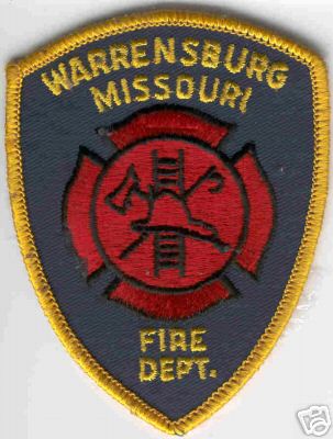 Warrensburg Fire Dept
Thanks to Brent Kimberland for this scan.
Keywords: missouri department