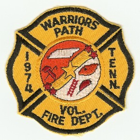 Warriors Path Vol Fire Dept
Thanks to PaulsFirePatches.com for this scan.
Keywords: tennessee volunteer department