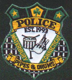 Waterbury Police Pipes & Drums
Thanks to EmblemAndPatchSales.com for this scan.
Keywords: connecticut