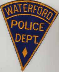Waterford Police Dept
Thanks to BlueLineDesigns.net for this scan.
Keywords: connecticut department