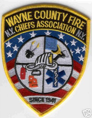 Wayne County Fire Chiefs Association
Thanks to Brent Kimberland for this scan.
Keywords: new york