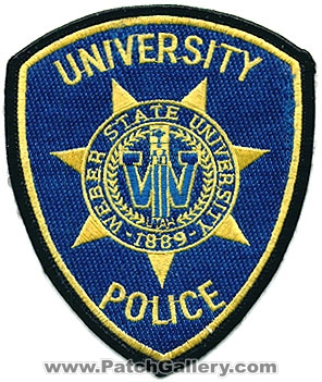 Weber State University Police Department (Utah)
Thanks to Alans-Stuff.com for this scan.
Keywords: dept.