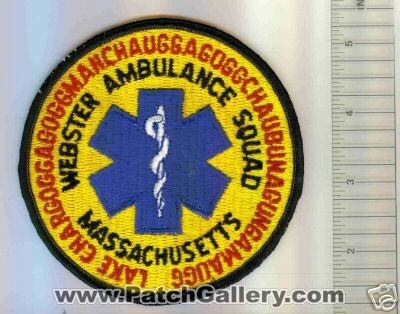 Webster Ambulance Squad (Massachusetts)
Thanks to Mark C Barilovich for this scan.
Keywords: ems lake chargoggagoggmanchauggagoggchaubunagungamaugg