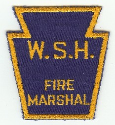 WSH Wernersville State Hospital Fire Marshal
Thanks to PaulsFirePatches.com for this scan.
Keywords: pennsylvania w.s.h.