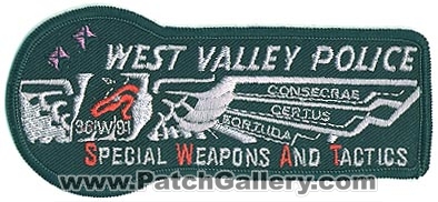West Valley Police Department SWAT (Utah)
Thanks to Alans-Stuff.com for this scan.
Keywords: special weapons and tactics