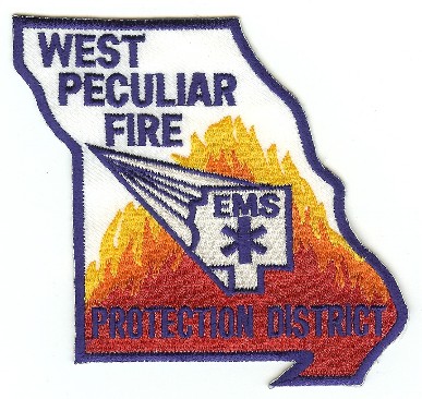 West Peculiar Fire Protection District
Thanks to PaulsFirePatches.com for this scan.
Keywords: missouri ems