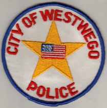 Westwego Police
Thanks to BlueLineDesigns.net for this scan.
Keywords: louisiana city of