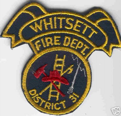 Whitsett Fire Dept District 31
Thanks to Brent Kimberland for this scan.
Keywords: north carolina department