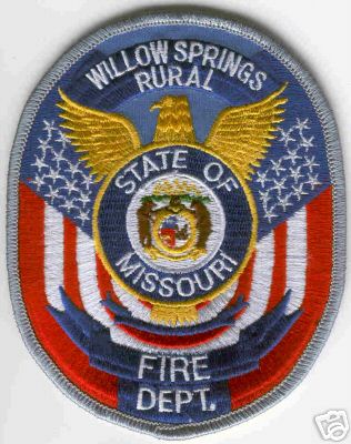 Willow Springs Rural Fire Dept
Thanks to Brent Kimberland for this scan.
Keywords: missouri department