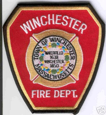 Winchester Fire Dept
Thanks to Brent Kimberland for this scan.
Keywords: massachusetts department town of