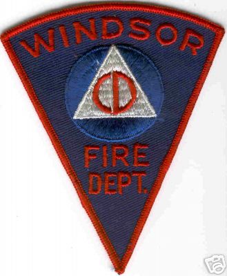 Windsor Fire Dept
Thanks to Brent Kimberland for this scan.
Keywords: connecticut department
