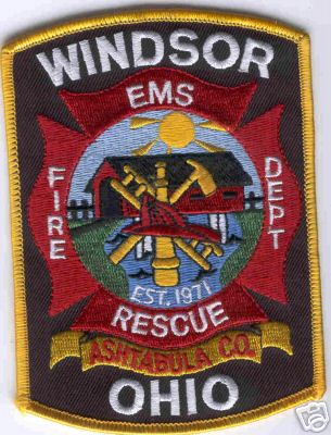 Windsor Fire Dept Rescue
Thanks to Brent Kimberland for this scan.
County: Ashtabula
Keywords: ohio department ems